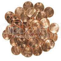 Dollar coins 1 cent wheat penny cent