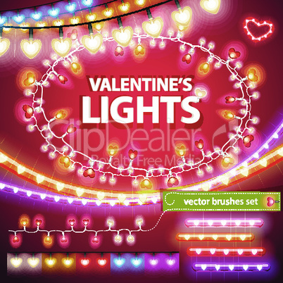 Valentines Lights Decorations Set