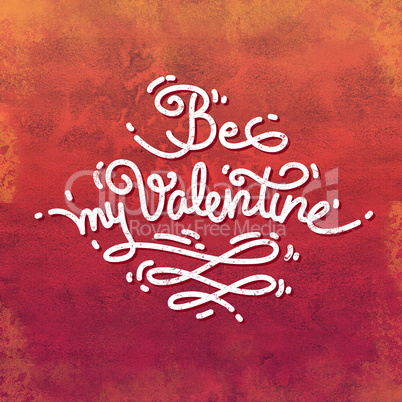 Be My Valentine Card