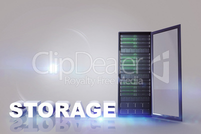 Composite image of storage