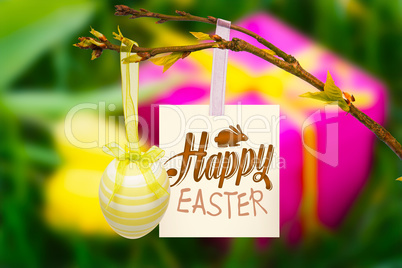 Composite image of happy easter graphic