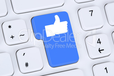 Like Button Icon Symbol Daumen hoch soziale Medien und soziales