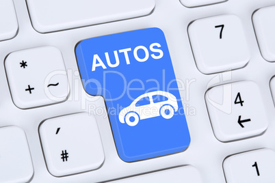 Auto oder Fahrzeug kaufen und verkaufen online auf Computer