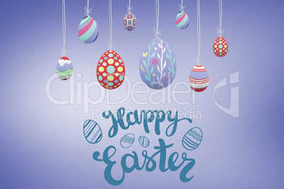 Composite image of happy easter graphic