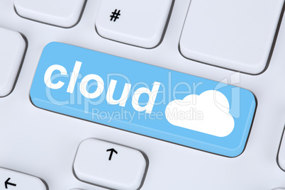Symbol Cloud Computing online im Internet