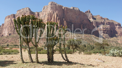 Landschaft von Tigray, Äthiopien, Afrika