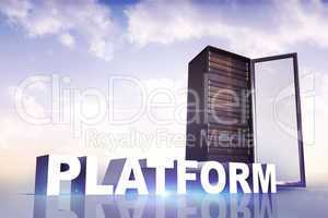 Composite image of platform