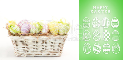 Composite image of happy easter graphic