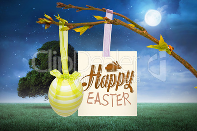 Composite image of happy easter graphic