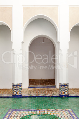 Arab architecture in Marrakech