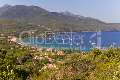 Küste der Insel Elba, Toskana, Italien