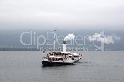 Steamboat on the Lake Bodensee, Germany