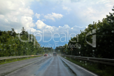 Wet road