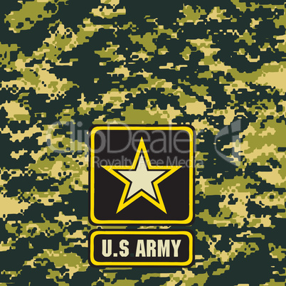 Dark green army camouflage
