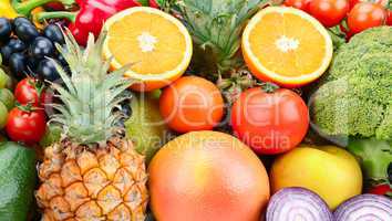 set fruit and vegetable