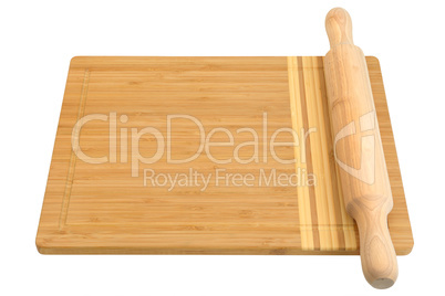 breadboard and rolling pin