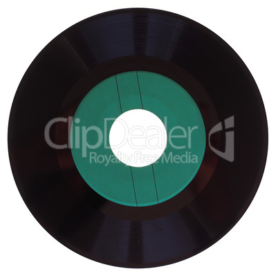 Vinyl record isolated