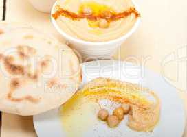 Hummus with pita bread