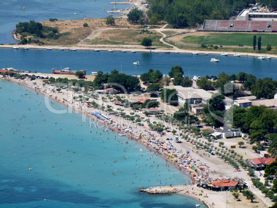 Strand Omiš in Kroatien, Dalmatien