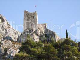 Festung Mirabella in Omiš in Kroatien, Dalmatien