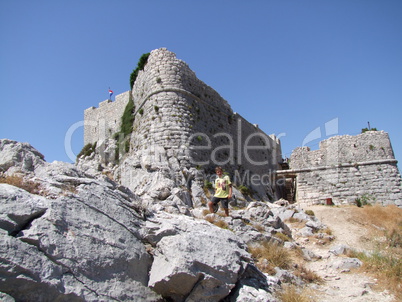 Festung Fortica in Omiš in Kroatien, Dalmatien