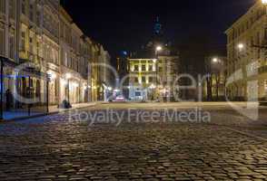 Old Town in Lviv, Ukraine.