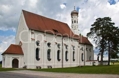 The church St Colomann in Bavaria
