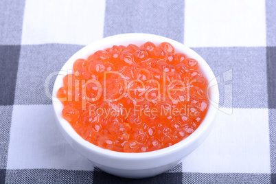 red caviar close up