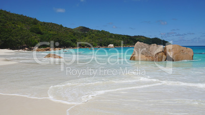 tropical beach anse lazio