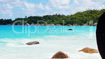 waves and granite rocks