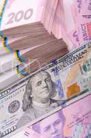 ukrainian hryvnia and american dollars