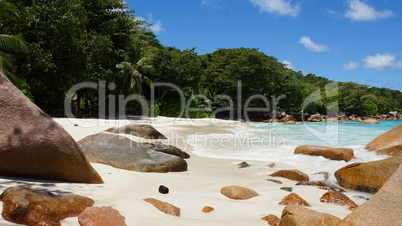 tropical beach anse lazio