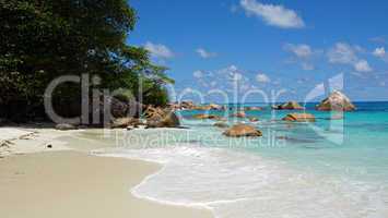 tropical beach anse lazio