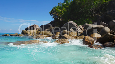 waves and granite