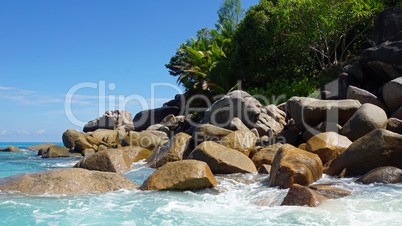 waves and granite