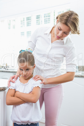 Mother and daughter after an argument