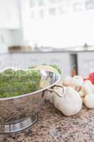 Fresh vegetables on the counter