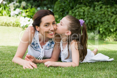 Mother and daughter spending time