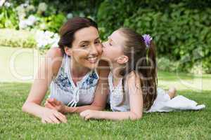 Mother and daughter spending time