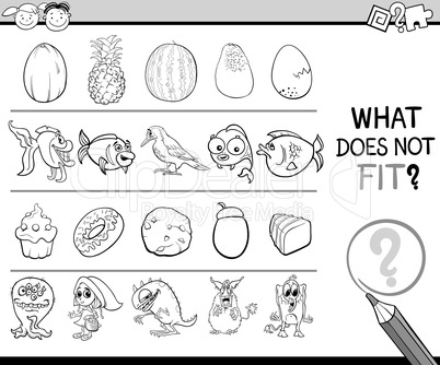 what does not fit game cartoon