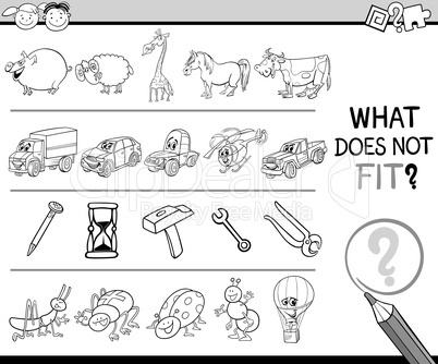 what does not fit game cartoon