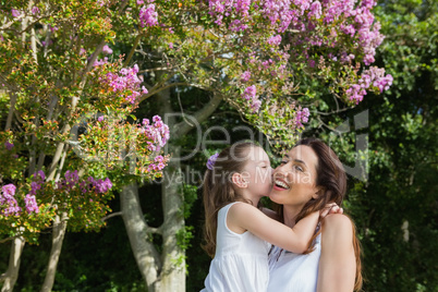 Mother and daughter spending time
