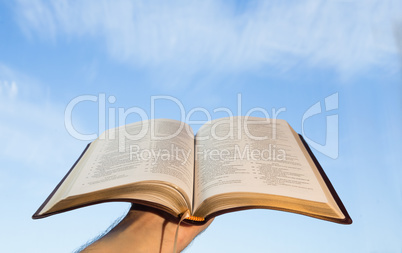 Man praying with his bible