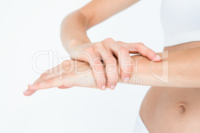 Woman with wrist pain