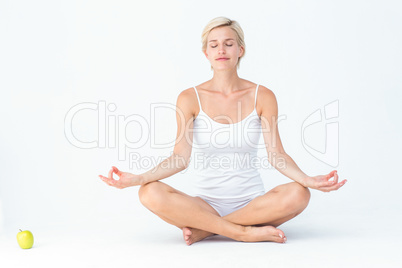 Fit woman doing yoga Fit woman doing yoga