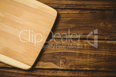 Wooden board on a table