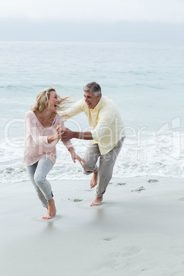 Happy couple having fun together