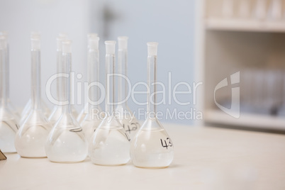 Numbered beakers