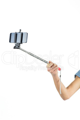 Woman taking a selfie