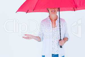 Woman holding an umbrella
